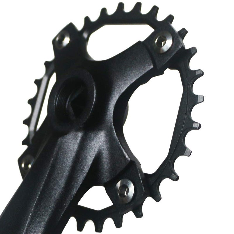 GANOPPER 30T Mountain Bike Crankset 1X MTB Crank Arm Set 152mm with Narrow Wide Chainring Bolts - Image 5